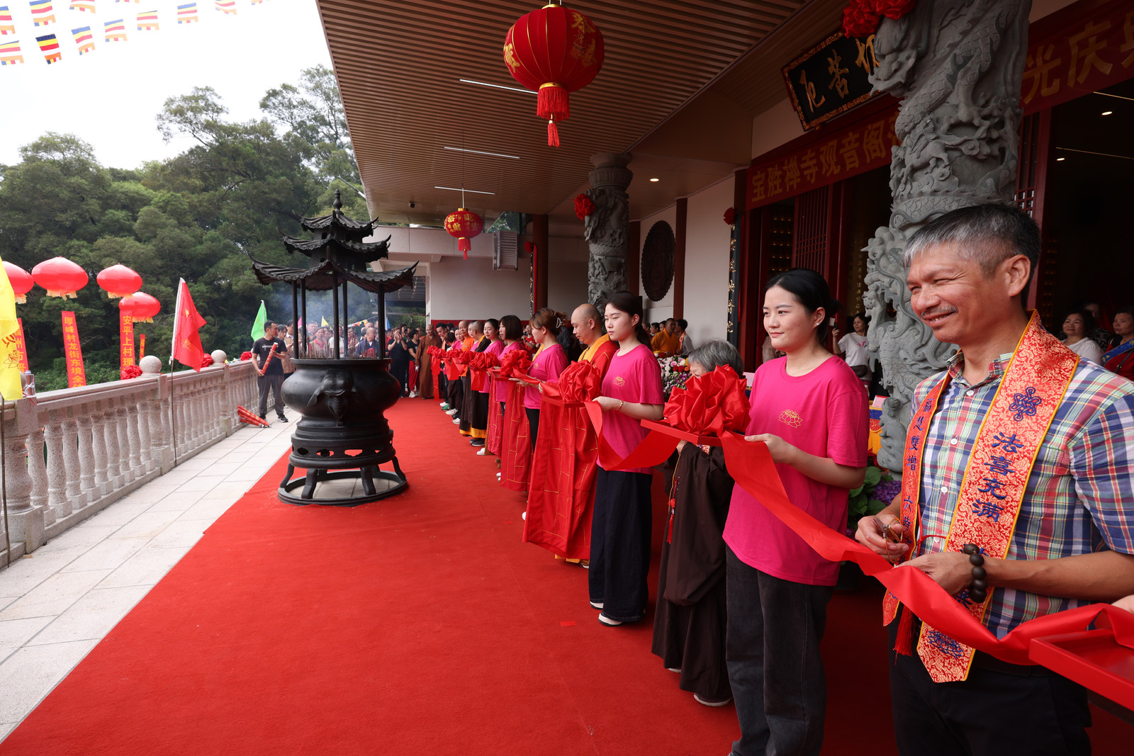 福州仓山宝胜禅寺观音阁落成暨开光庆典：佛光普照，慈悲济世-图片5