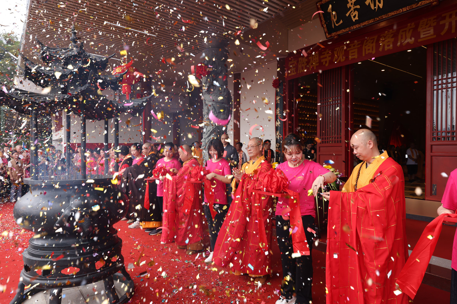 福州仓山宝胜禅寺观音阁落成暨开光庆典：佛光普照，慈悲济世-图片2
