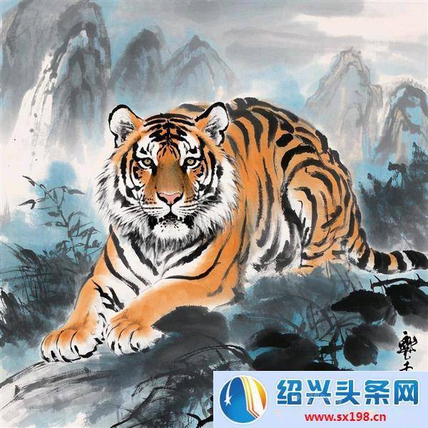 丹青绘虎魂,陈强法《虎啸山林画》独放异彩