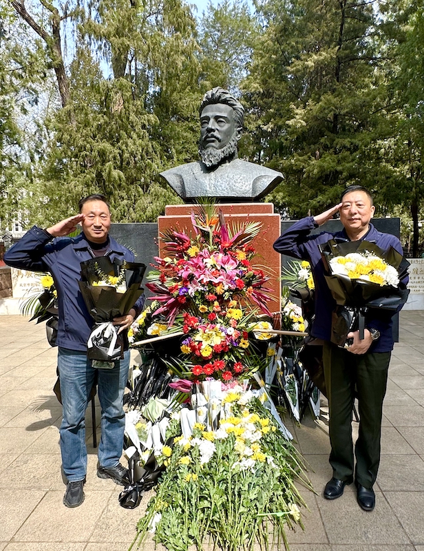 祭奠先烈 传承精神｜世界马氏联谊总会副总会长马东亚、马武举在北京祭奠马骏先烈-图片4