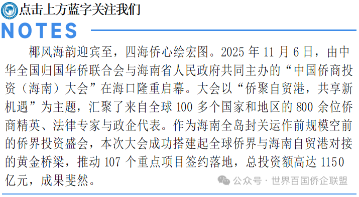 侨联五洲  潮涌海南